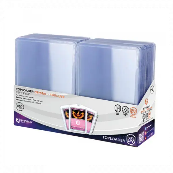 PHOENIX SHIELD – Lot de 50 Top Loaders 35PT 100% UVR