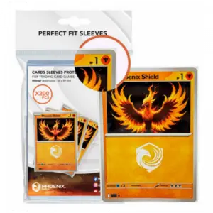 PHOENIX SHIELD – Lot 100 Sleeves transparentes Perfect Fit 64×89 mm