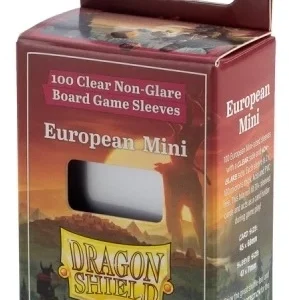 45x68mm - 100 Protège-cartes Small Mini-Euro Clear/Non-Glare - Dragon Shield