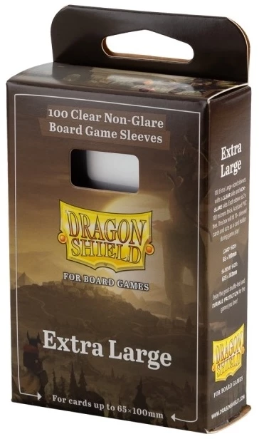 65x100mm - 100 Protège-cartes Extra Large Clear/Non-Glare - Dragon Shield