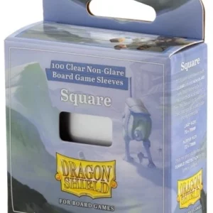 70x70mm - 100 Protège-cartes Carré Clear/Non-Glare - Dragon Shield